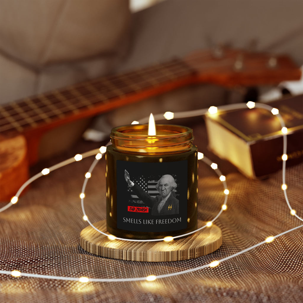 Patriot Scented Candle: "FREEDOM" — Cashmere Musk (4oz, 9oz) TGL [ANTI-SOY / ANTI-ZOG CANDLES]